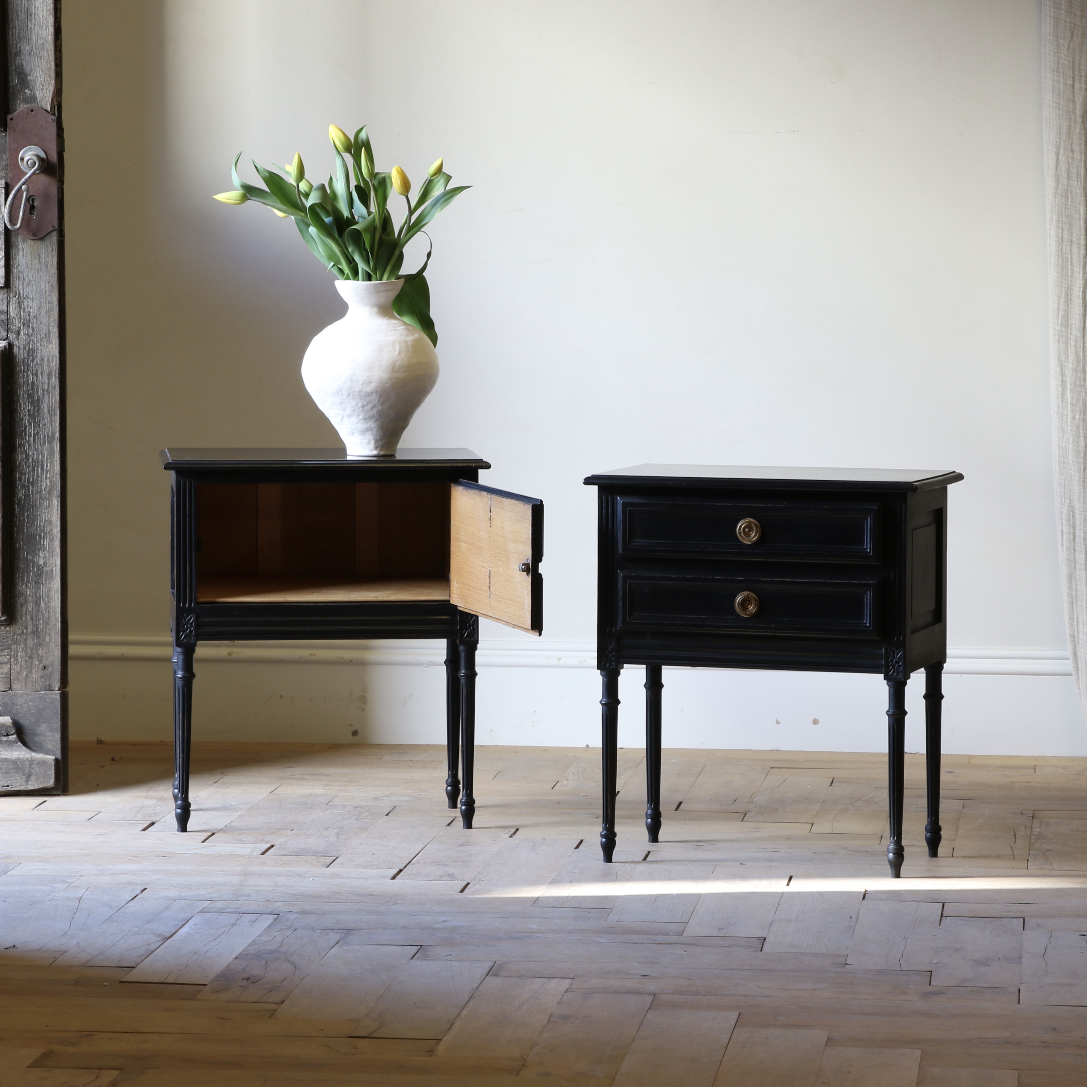 Pair of Louis XVI Bedside Tables